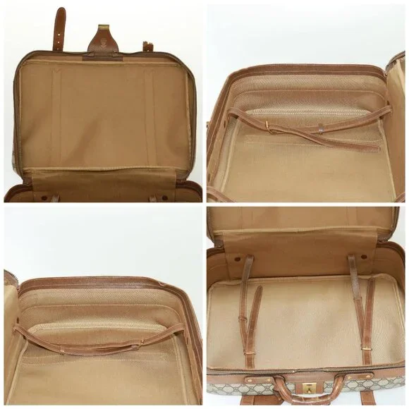 GUCCI GG Supreme Boston Bag PVC Beige Auth mr177 - Picture 15 of 16